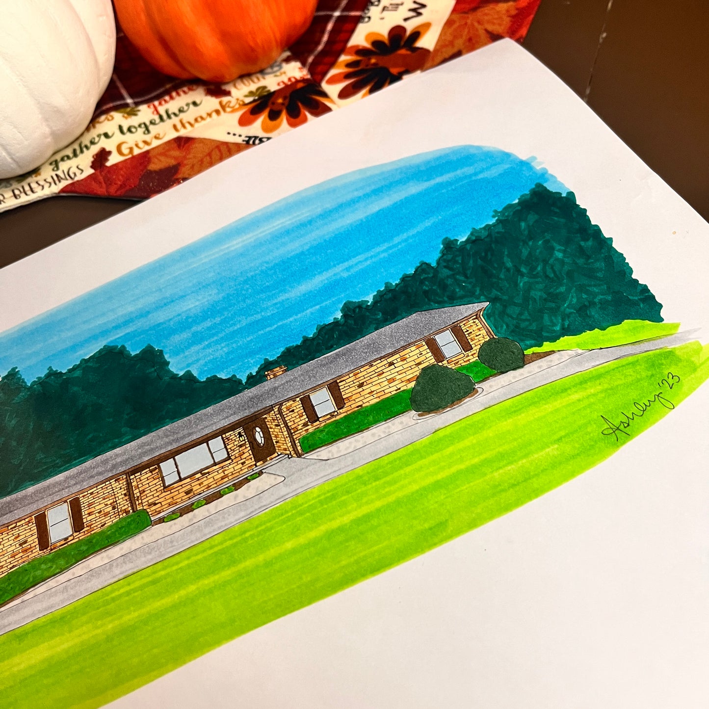 Personalized House Illustration