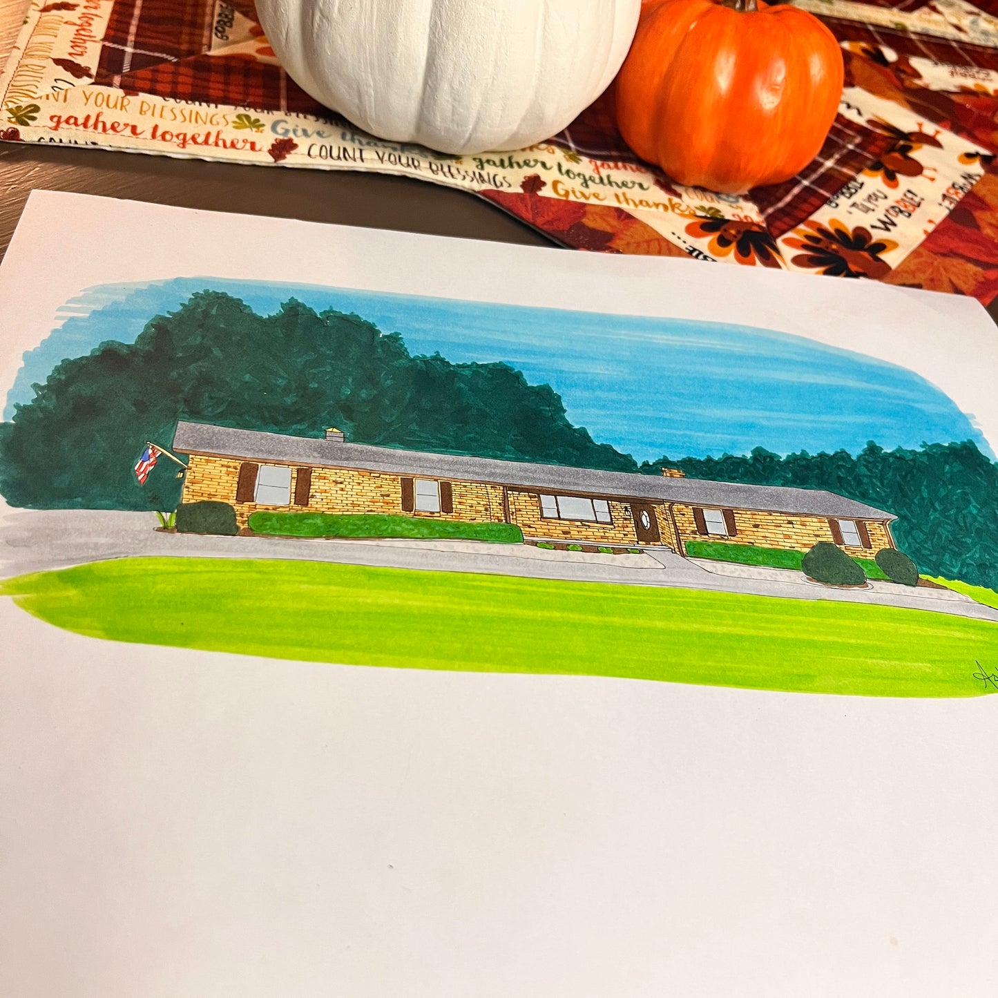 Personalized House Illustration