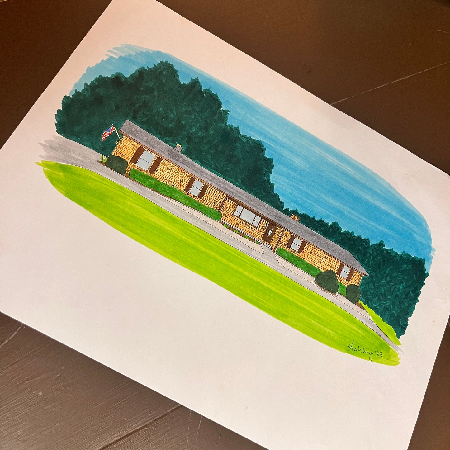Personalized House Illustration