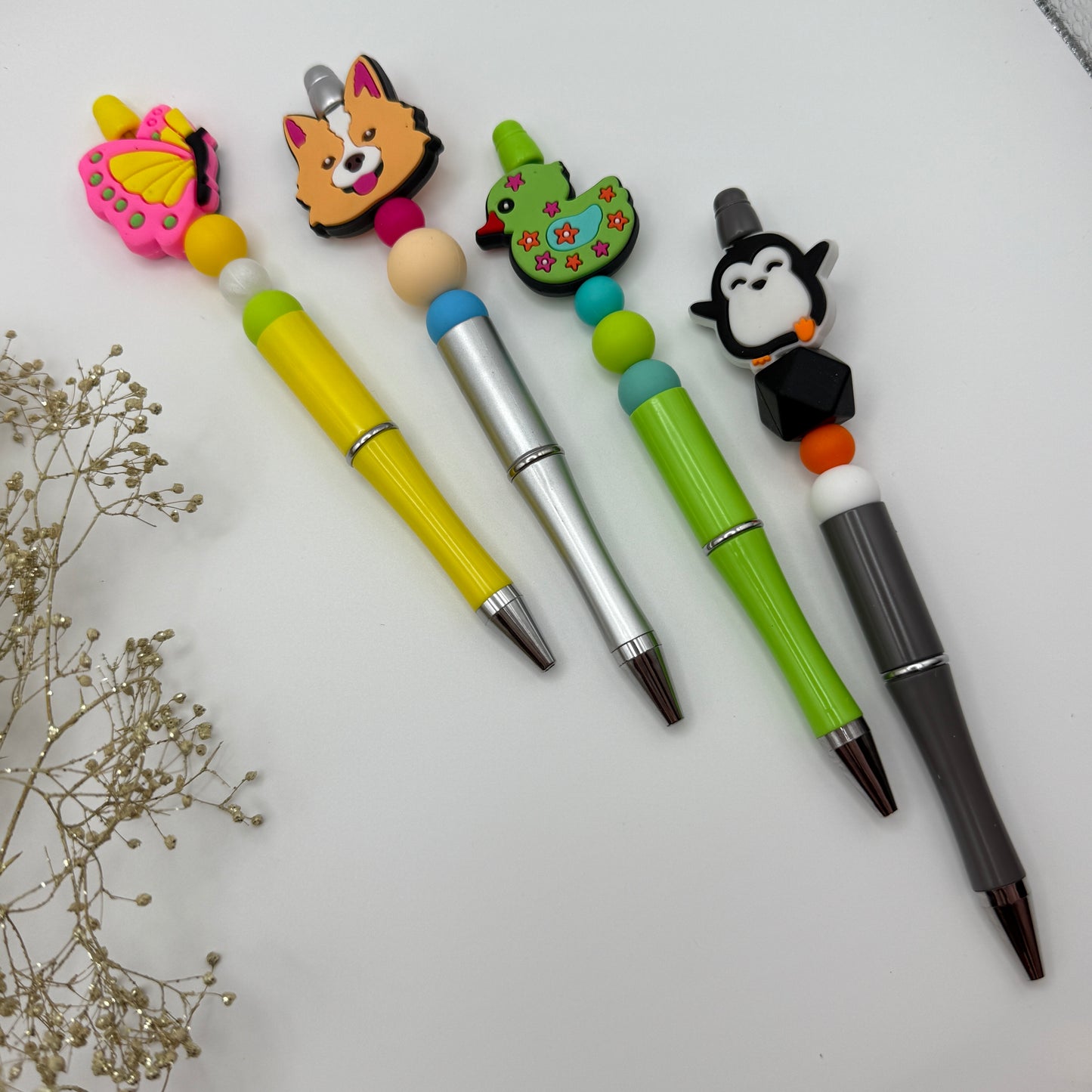 Silicone Beaded Pens