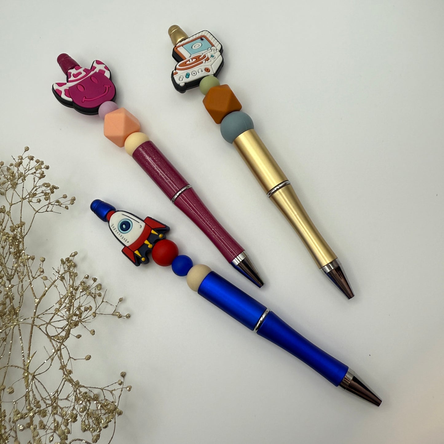 Silicone Beaded Pens